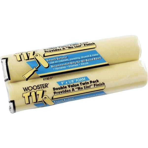 Wooster R730 9" Tiz 1/8" Nap Roller Cover, Package Of 30