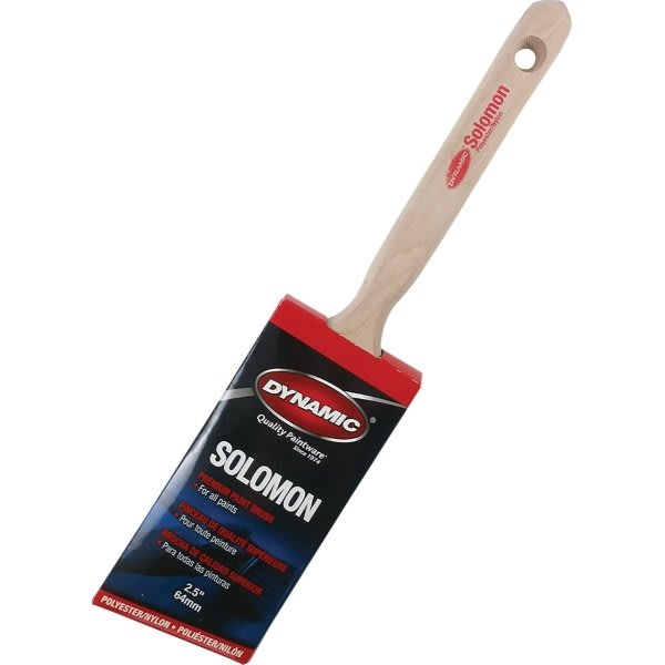 Dynamic Hb199106 64mm 2-1/2" Solomon Angled Polyester Nylon Brush, Package Of 10