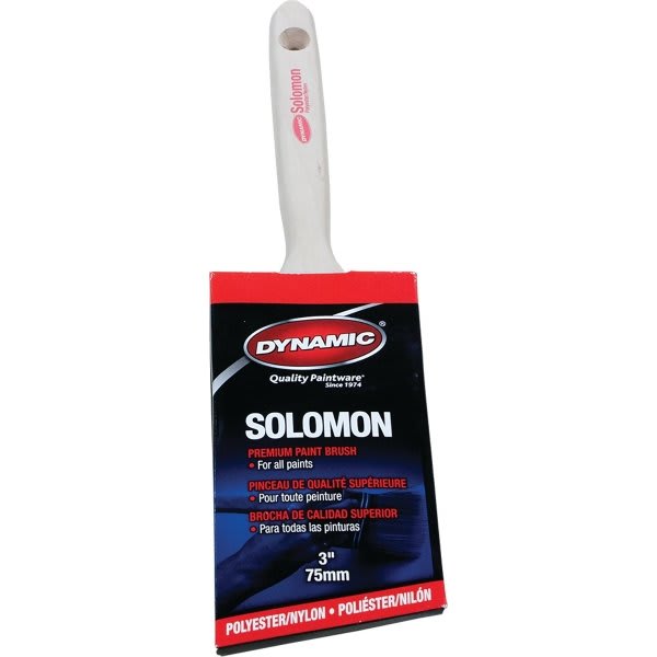 Dynamic Hb199107 75mm 3" Solomon Angled Polyester Nylon Brush, Package Of 10