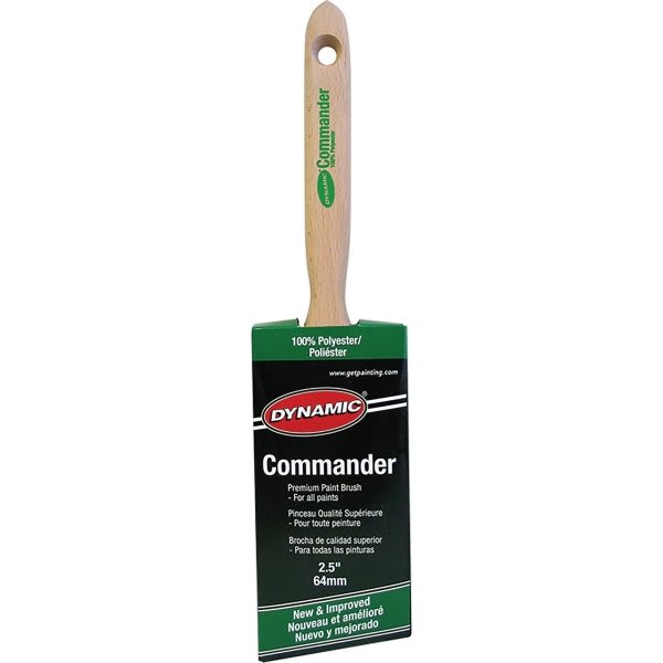 Dynamic Hb188006 64mm 2-1/2" Commander Angled Polyester Brush, Package Of 10