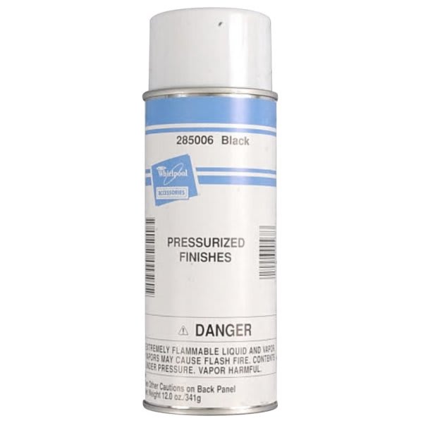 Whirlpool Replacement Spray Paint For Appliances, Black, Part #285006