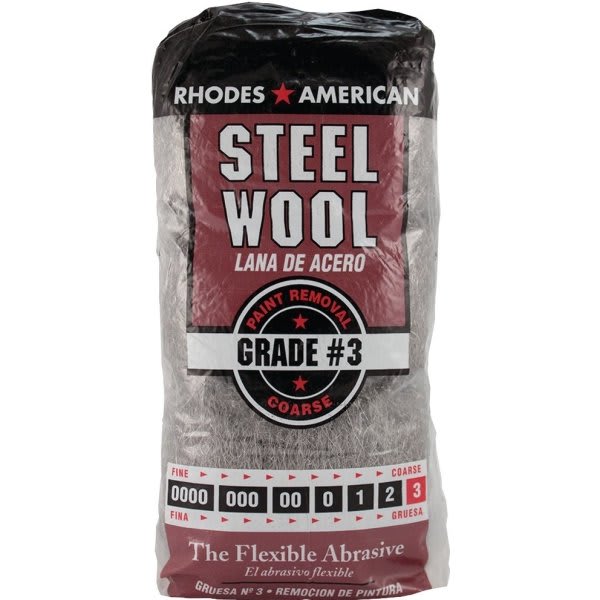 Homax Coarse Grit, 3, Steel Wool, Package Of 12