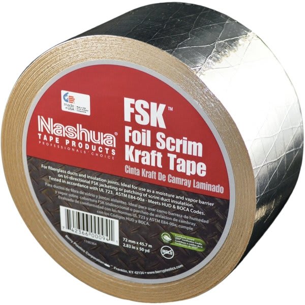 Nashua 2.83 In. X 50 Yds. Foil-Scrim-Kraft Insulation Duct Tape