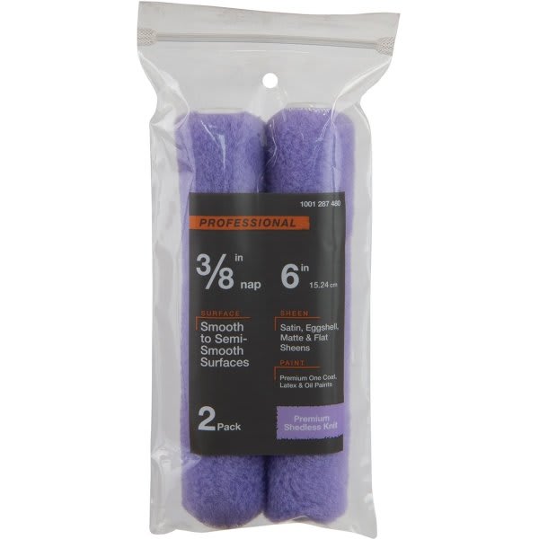 LINZER 6 Amp Amp Quot X 3/8 Amp Amp Quot Polyester Knit Mini Paint Roller Package Of 2