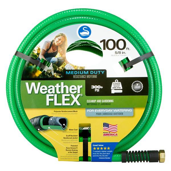 Swan Weatherflex 5/8 In. X 100 Ft. Medium Duty Garden Hose