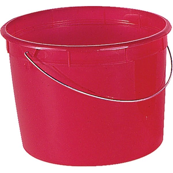 Encore 5 Qt Red Springform Pail, Steel Ring And Steel Handle, Package Of 24