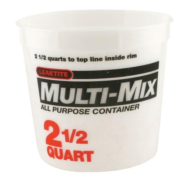 Leaktite 35053 5m3 2-1/2 Qt Multi Mix Container, Package Of 50
