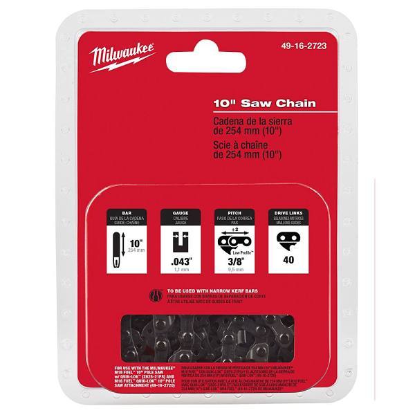 Milwaukee 10 In. Saw Chain With 40 Drive Links