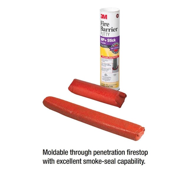 3m 10.1 Oz Red Fire Barrier Putty Specialty Sealant