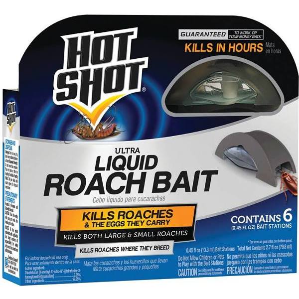 Hot Shot Ultra Liquid Roach Bait Package Of 6