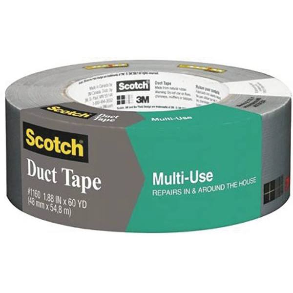 3m 1.88 In X 60 Yd X 7.0 Mil. Contractor Grade Multi-Use Duct Tape Silver