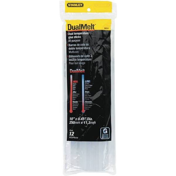Stanley 7/16 In X 10 In Dual Temp Glue Sticks Package Of 12