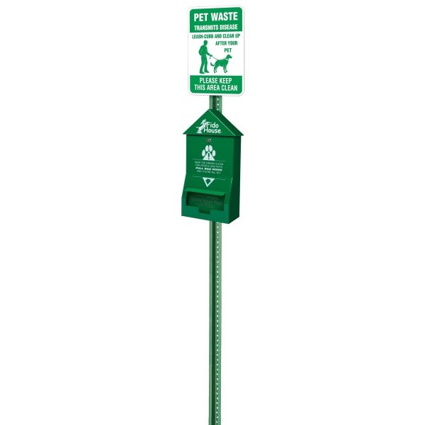 Fido House Companion Kit, Header Bag Kit With Pet Waste Sign