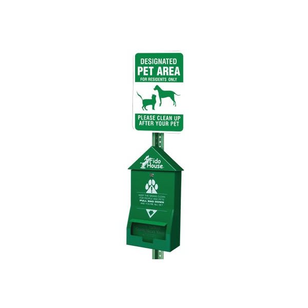 Fido House Companion Kit Pet Waste Station W/ Bag Kit
