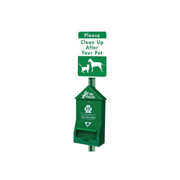 Fido House Companion Kit, Header Bag Kit With Clean Up After Pet Sign