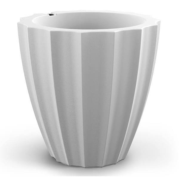 Mayne Sedona 18" Round Planter - White