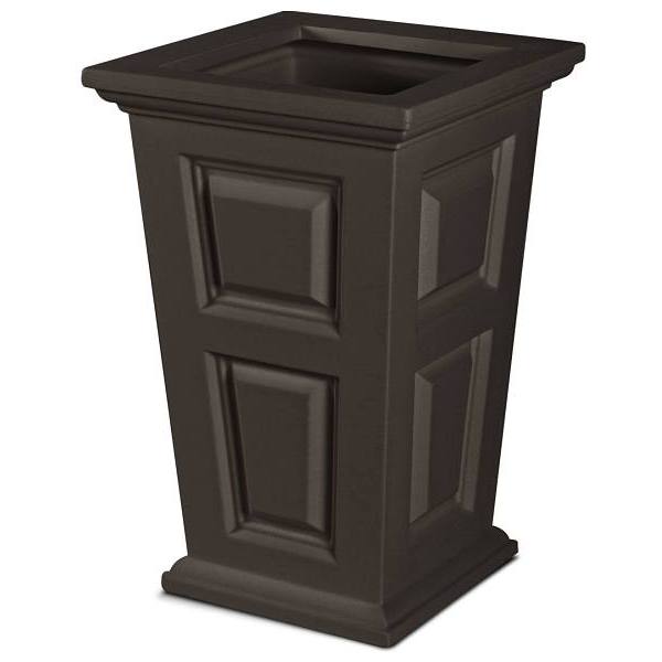 Mayne Wyndham 24" Tall Planter - Espresso