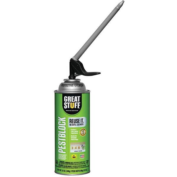 Great Stuff Smart Dispenser Pestblock Insulating Spray Foam Sealant, 12 Oz