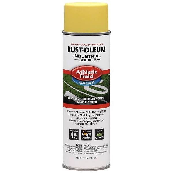 Rust-Oleum 17 Oz. Af1600 Sys Athl Field Yl Striping Spray Paint Package Of 12