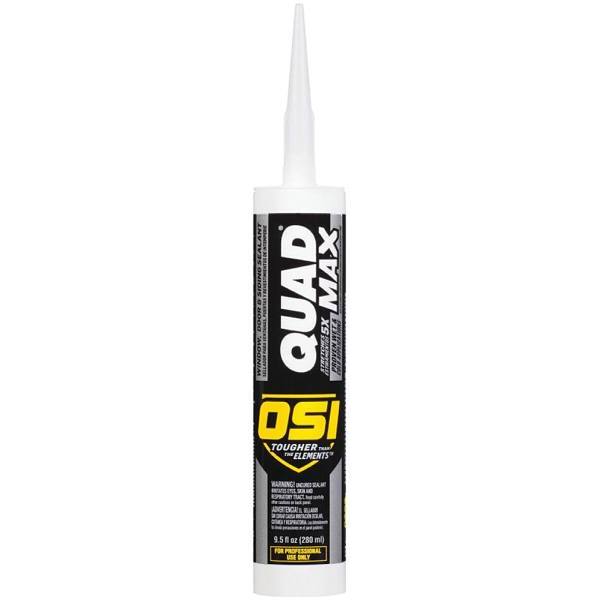 OSI 9.5 Fl. Oz. White Quad Max #001 Exterior/Interior Window Door And Siding Sealant
