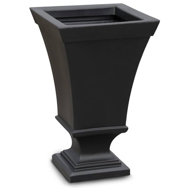 Mayne Vienna 25" Tall Urn Planter- Black