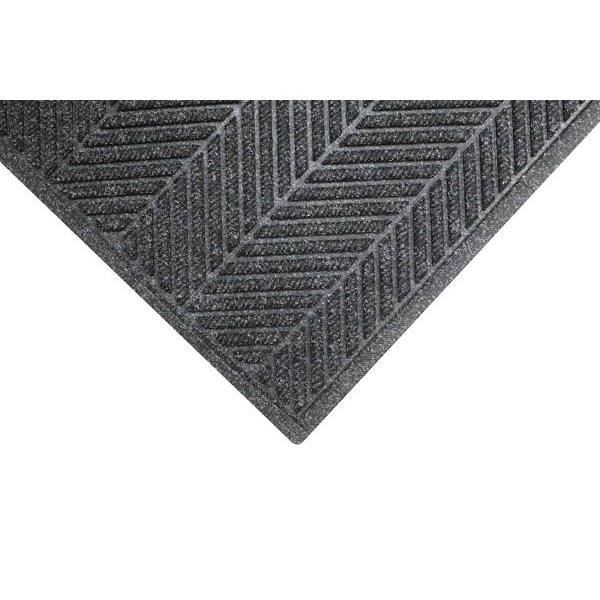 M+a Matting Waterhog Max Herringbone Fashion Grey Ash 6' X 8' Commercial Floor Mat