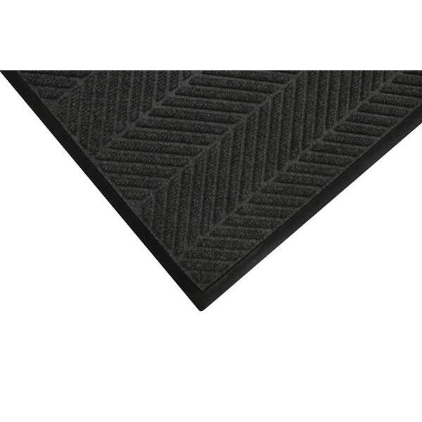 M+a Matting Waterhog Max Herringbone Classic Black Smoke 6' X 10' Commercial Floor Mat