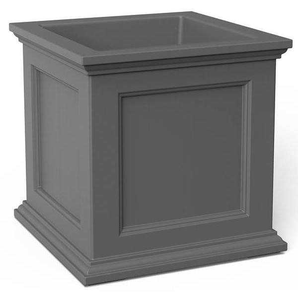 Mayne Fairfield 20x20 Square Planter- Graphite Grey