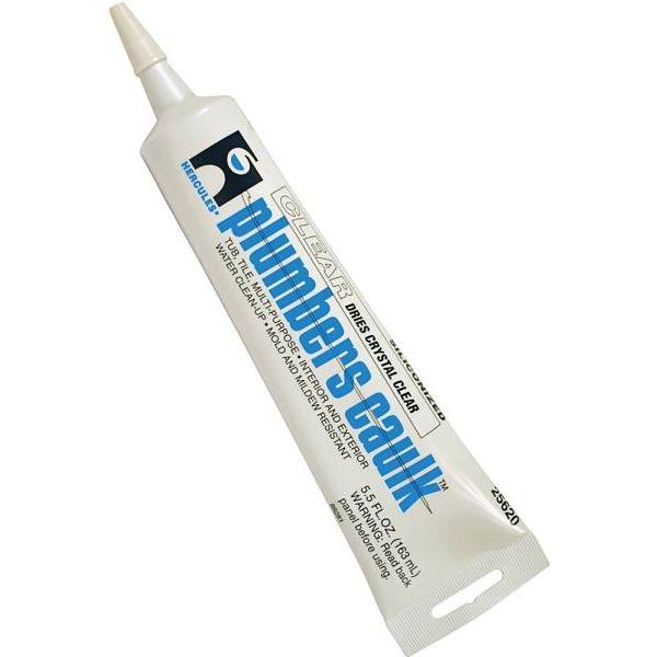 Hercules 5.5 Oz. Clear, Plumber'S Caulk