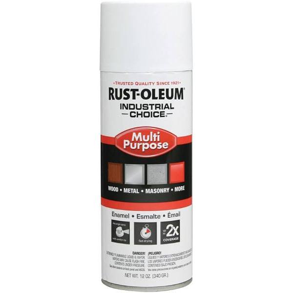 Rust-Oleum 12 Oz. Semi-Gloss Enamel Spray Paint(White)