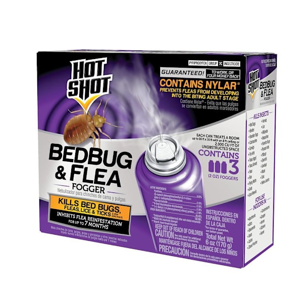 Hot Shot Bed Bug And Flea Fogger (3-Pack)