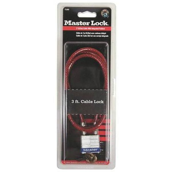 Master Lock Number 719 Kd 3 Ft. Cable Lock