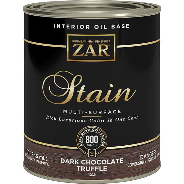 Zar 1 Qt. Dark Chocolate Truffle 123 Wood Stain (4-Pack)