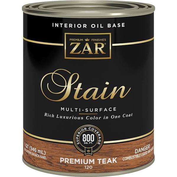 Zar 1 Qt. Premium Teak 120 Wood Stain (4-Pack)