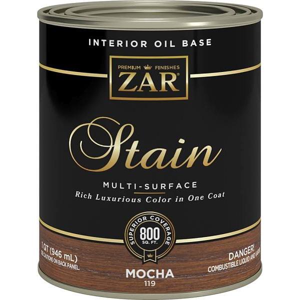 Zar 1 Qt. Mocha 119 Wood Stain (4-Pack)