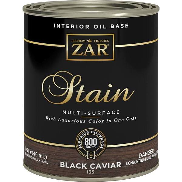 Zar 1 Qt. Black Caviar 135 Wood Stain (4-Pack)