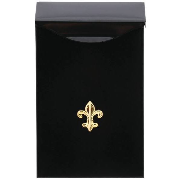 Gibraltar Mailboxes Small Black City Classic Steel Vertical Wall Mount Mailbox