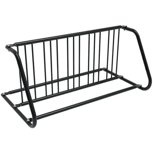 10-Bike Double-Sided Grid Rack (Black)