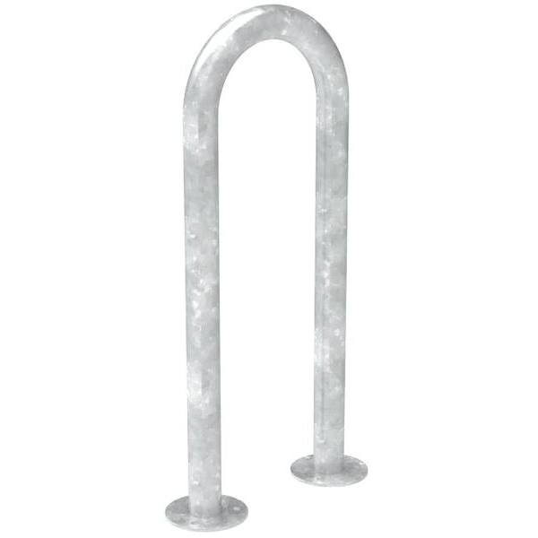 3-Bike Galavanized Surface-Mount Heavy-Duty Wave Rack