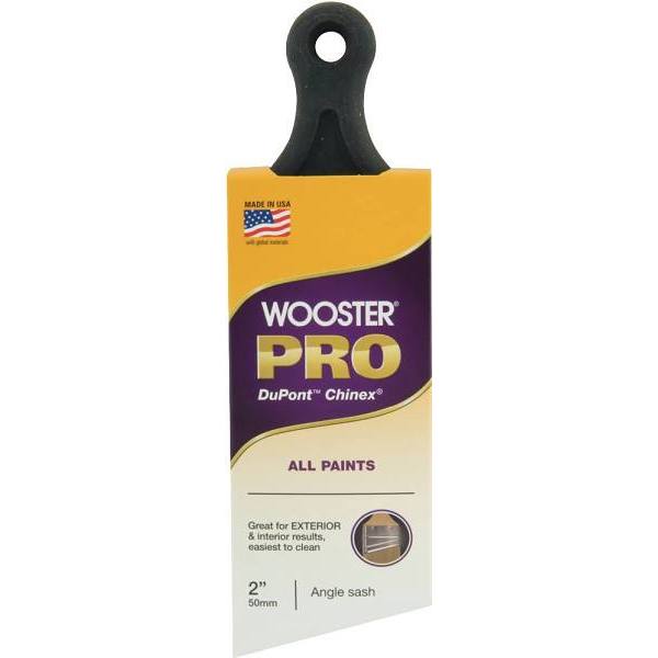 Wooster 2 In. PRO Chinex Short Handle Angle Sash Brush