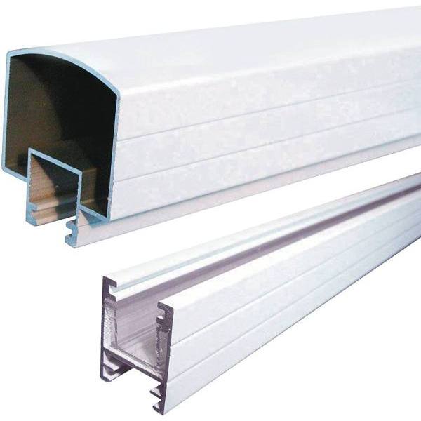 Peak 6 Ft. White Aluminum Deck Railing Hand And Base Rail