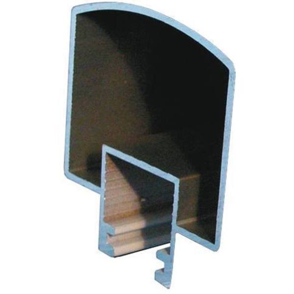 Peak 6 Ft. Black Aluminum Deck Railing Hand And Base Rail