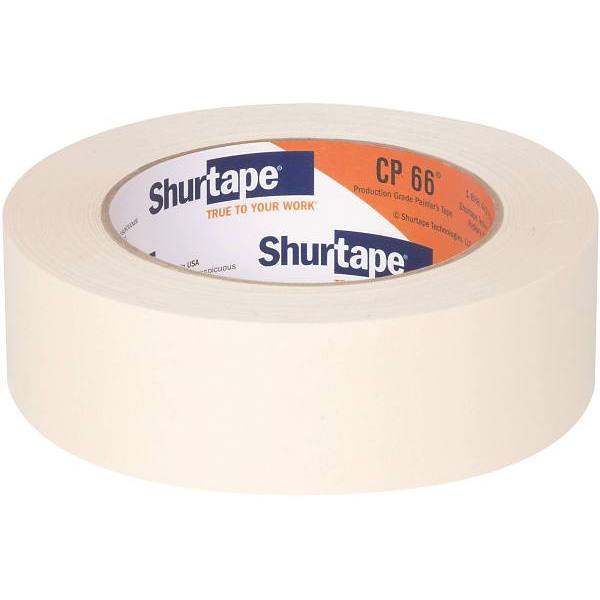 Shurtape Professional Grade Masking Tape, Cp66, 1.41" X 60 Yd, Case Of 24