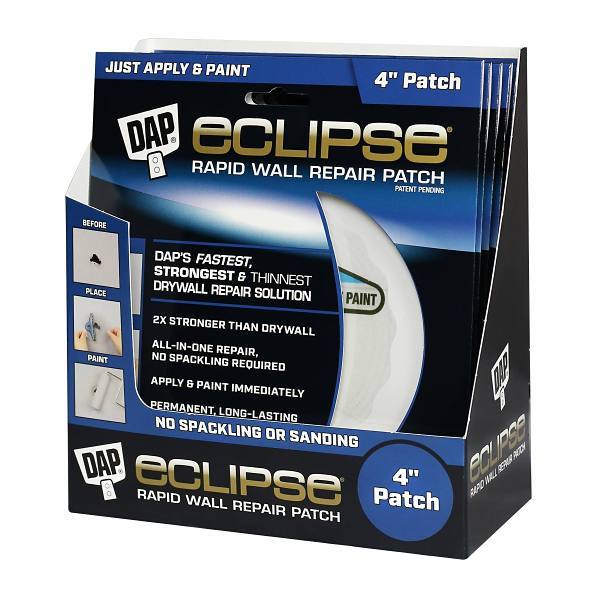 Dap Eclipse 6" Rapid Wall Repair Patch, White, Case Of 12