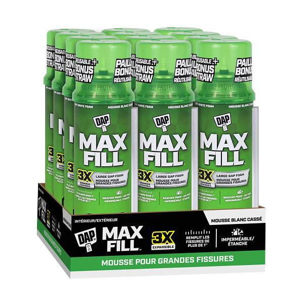 Dap Max Fill 12 Oz. Insulating Spray Foam Sealant, Off-White, Case Of 12