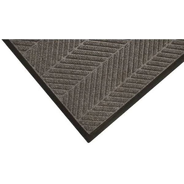 M+a Matting Waterhog Max Herringbone Classic 118 In. X 71 In. Commercial Floor Mat (Grey Ash)
