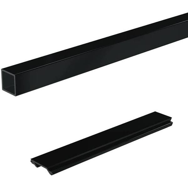 Peak 6 ' Black Aluminum Deck Railing Stair Picket And Spacer Kit