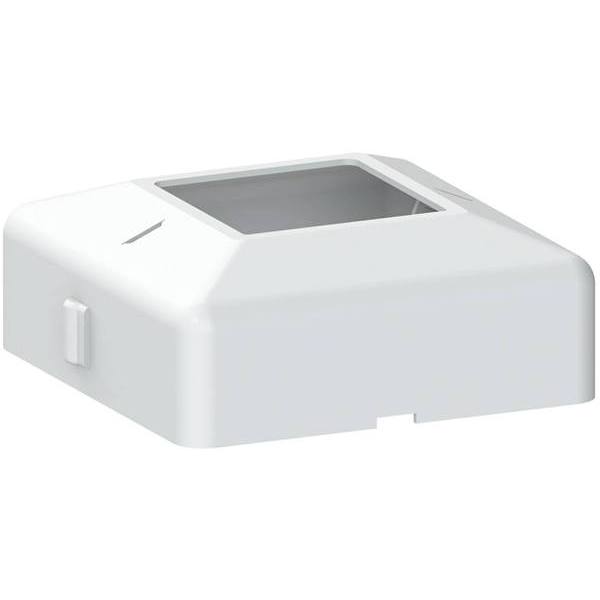 Peak 4 " X 4 " White Aluminum Deck Railing Post Base Cover