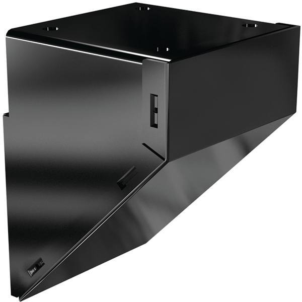 PEAK Black Aluminum Deck Railing Mid/End/Stair Fascia Mount Bracket