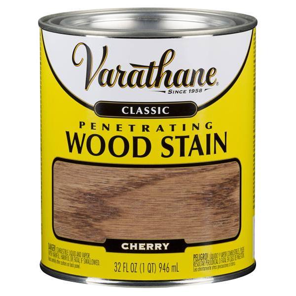 Rust-Oleum Varathane Penetrating Wood Stain, Cherry, 1 Quart, Case Of 2